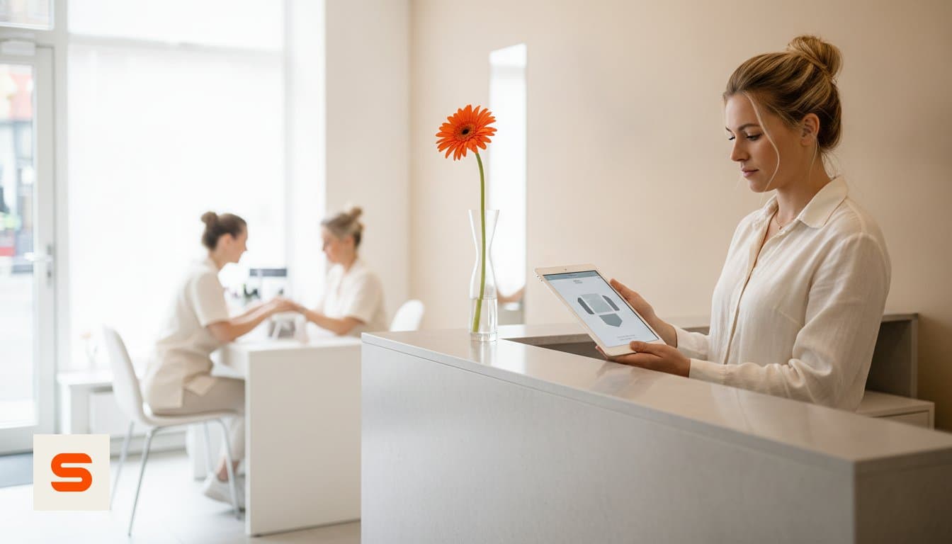 POS system for a nail salon on a tablet