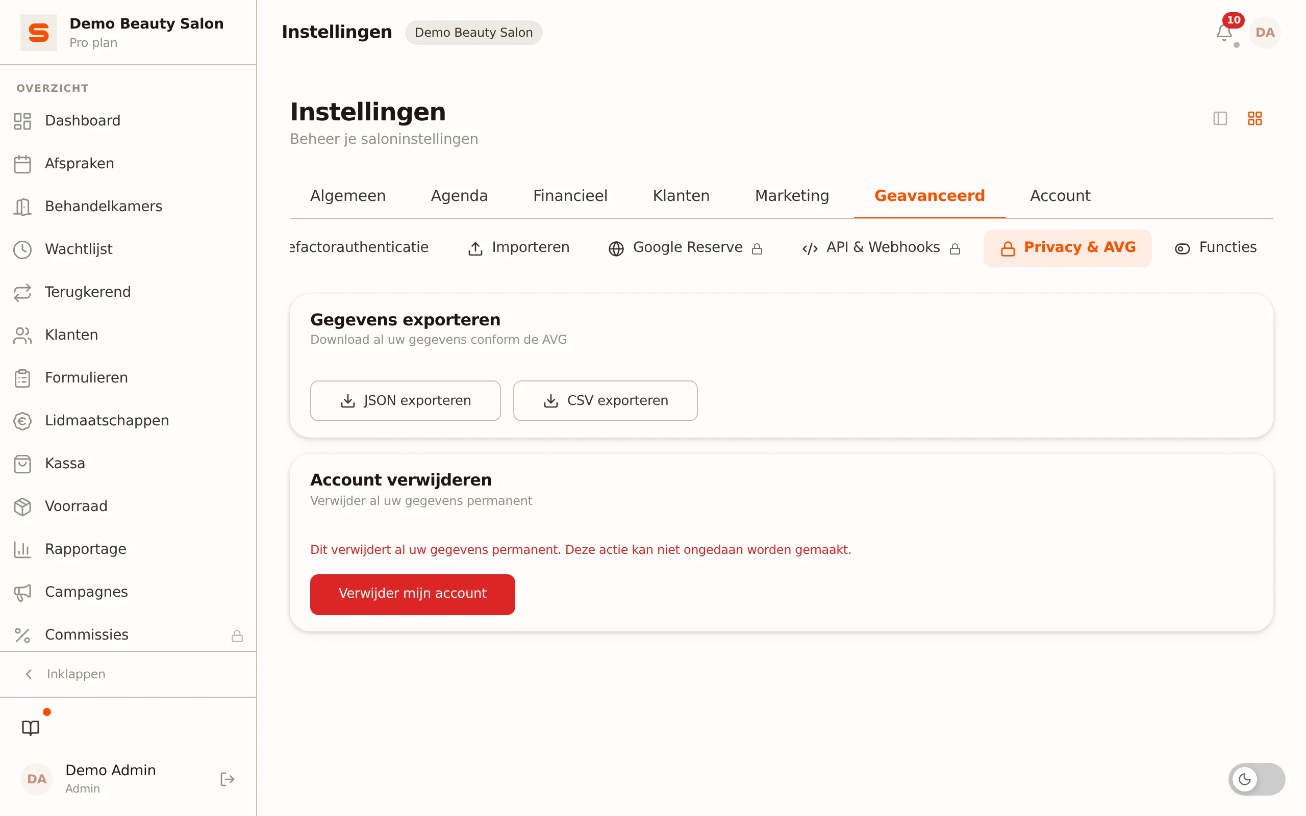Privacy- en AVG-gezondheidsnotities per voetzorgklant