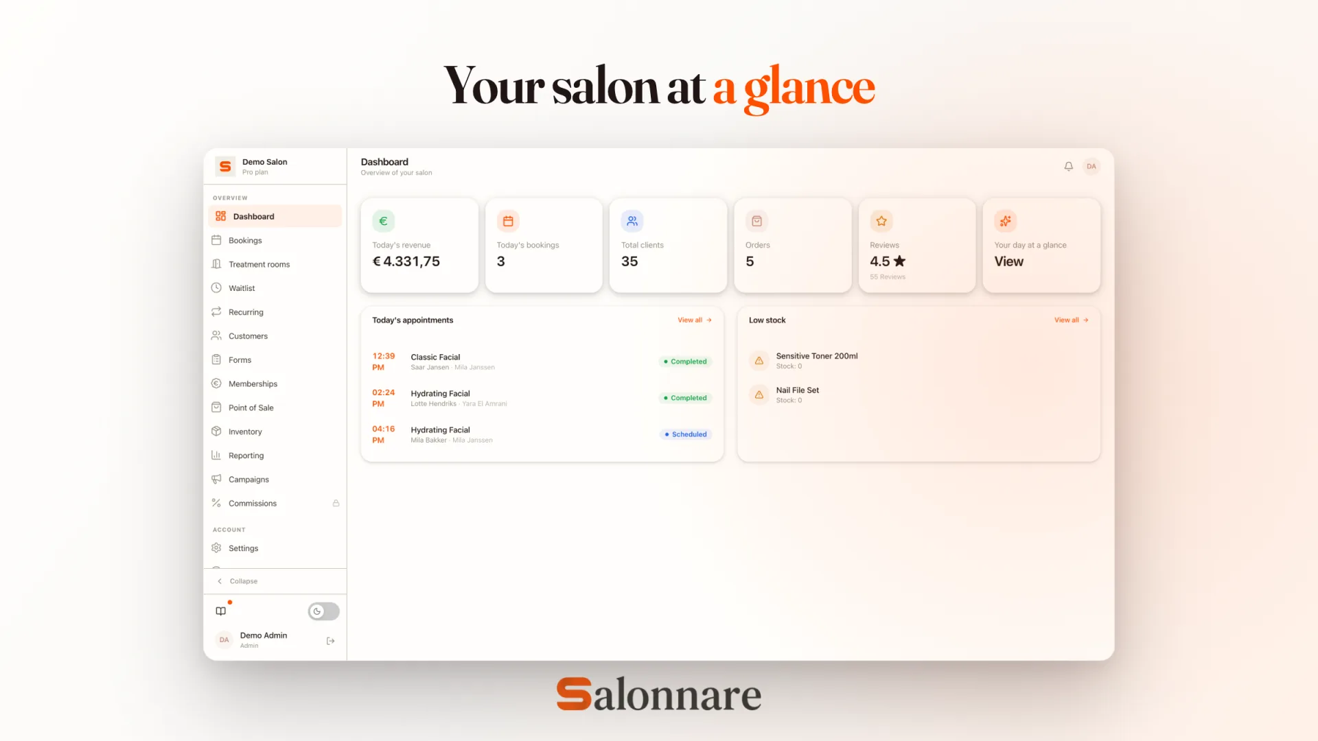 See your day at a glance