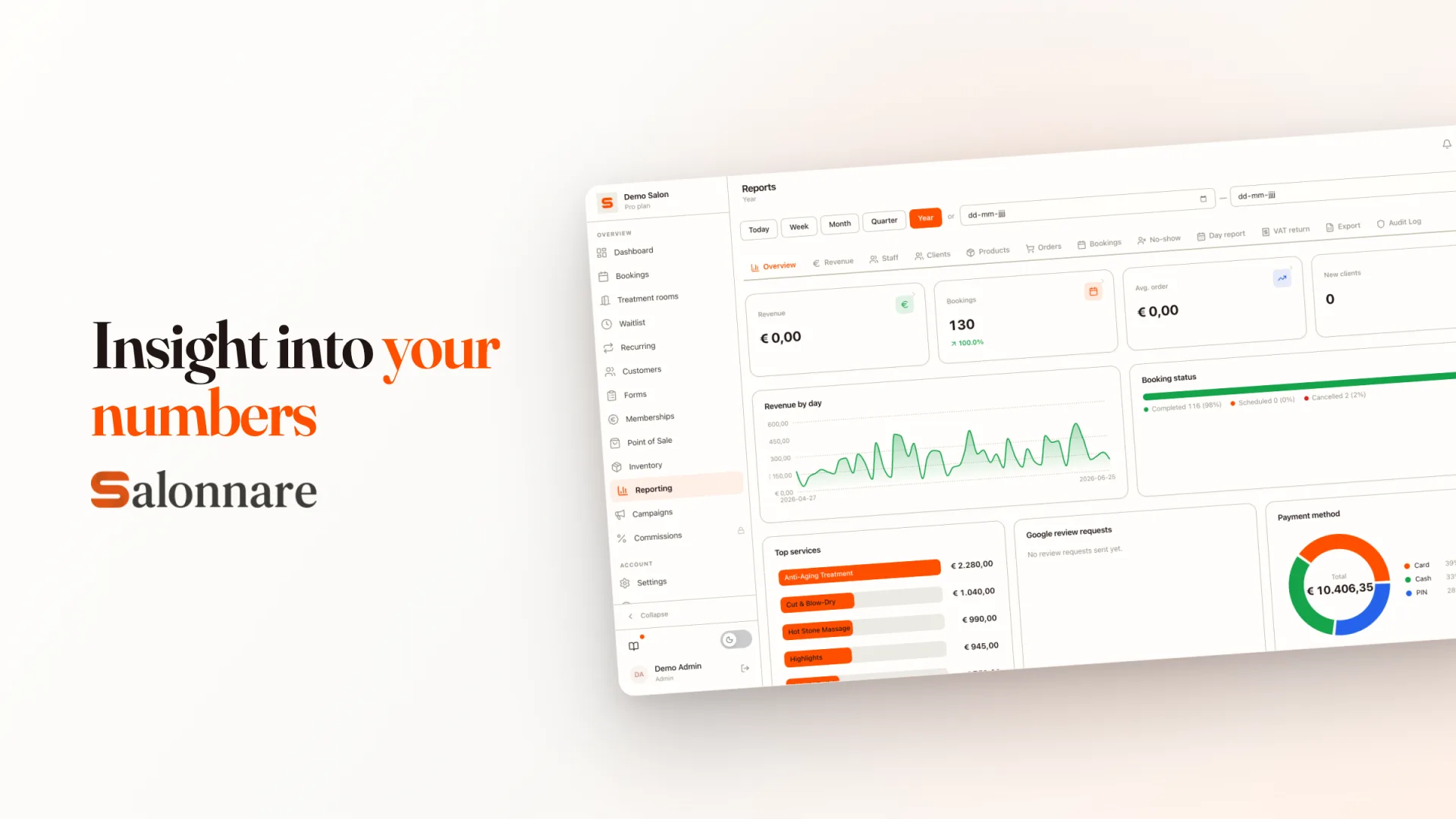 Reports in one overview