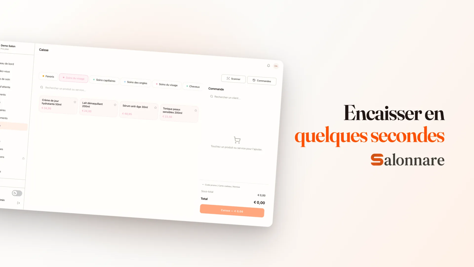 Encaissez directement en caisse